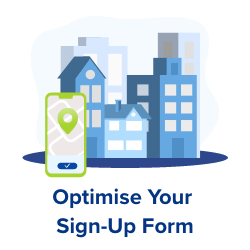 optimise sign up form