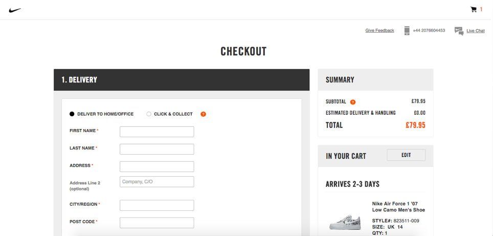 How to optimize your check out page example